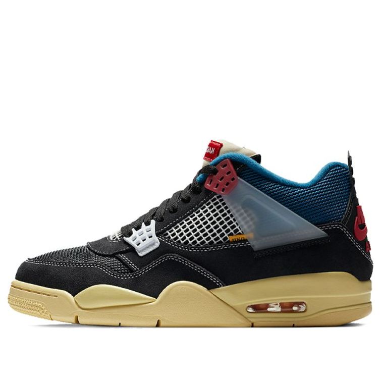 Union LA x Air Jordan 4 Retro 'Off Noir' DC9533-001 Classic Sneakers